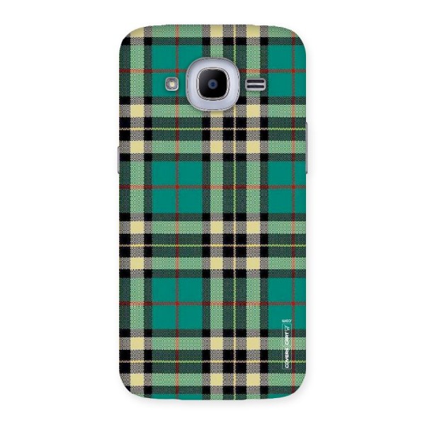 Green Check Back Case for Samsung Galaxy J2 2016